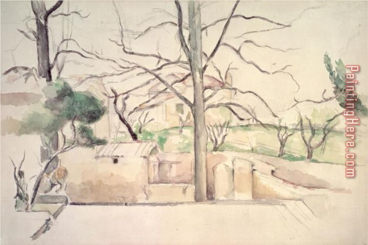 Paul Cezanne Winter Jas De Bouffan W C